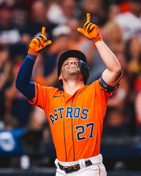 太空人開路先鋒艾圖維（Jose Altuve）。摘自太空人推特