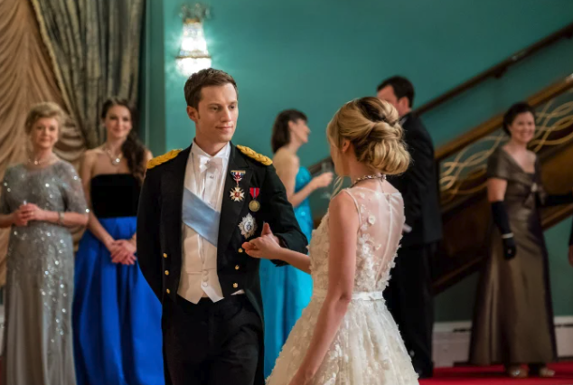 jonathan keltz and megan park in once upon a prince