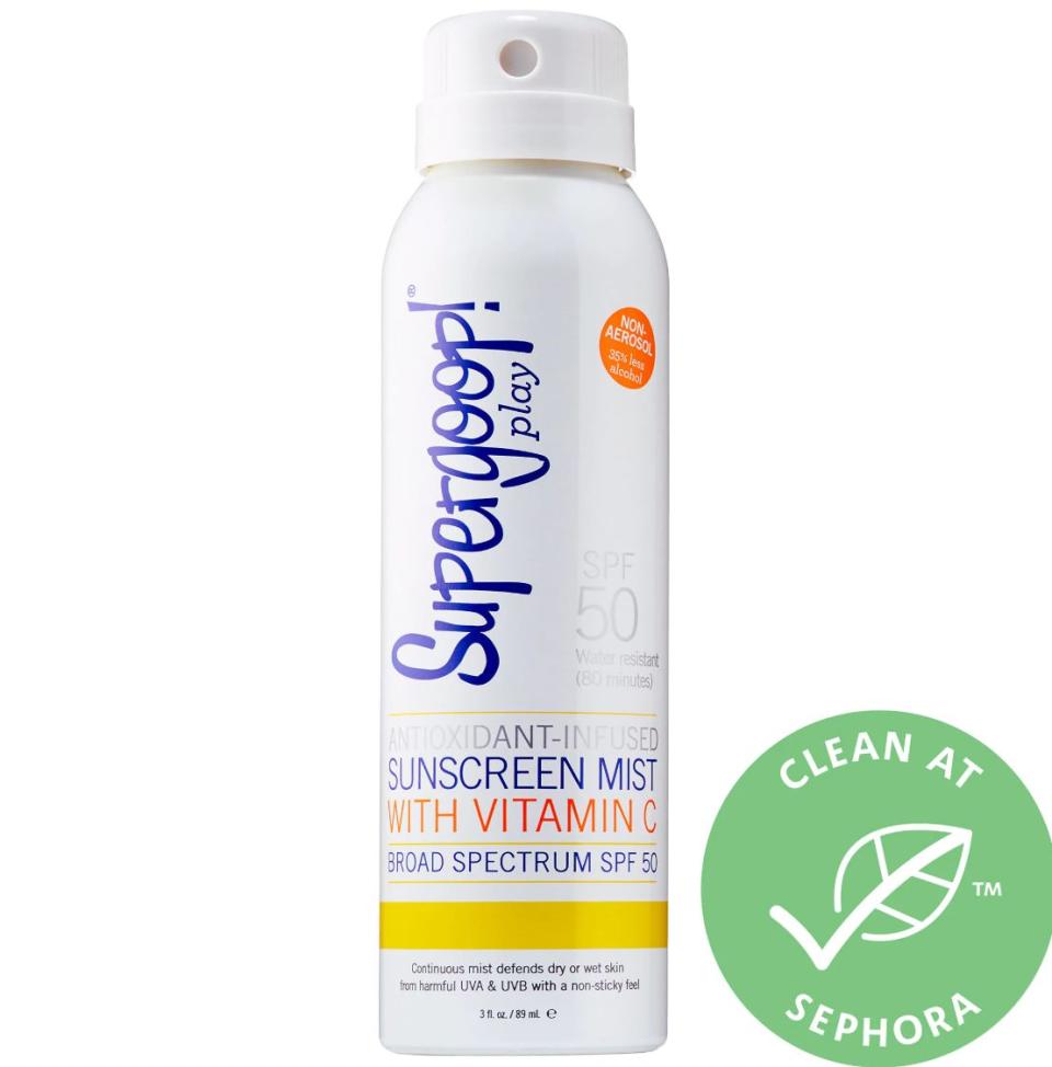 Supergoop! Antioxidant-Infused Sunscreen Mist With Vitamin C Broad Spectrum SPF 50