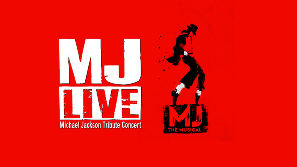  MJ Live and MJ musical logos. 