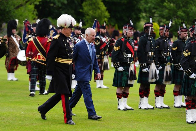 King visits Scotland for Holyrood Week