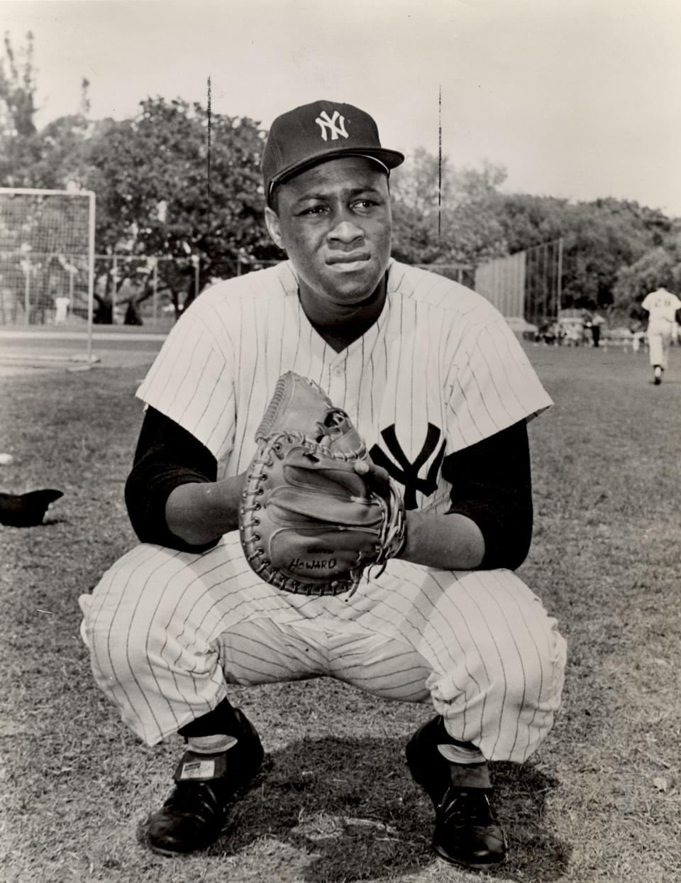 Elston Howard, a New York Yankees player and coach who had his number retired.