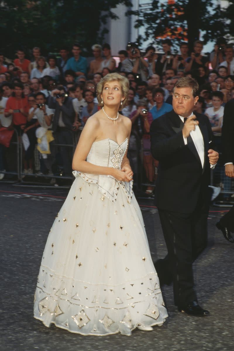 6. Princess Diana at the Living Daylights Premiere, 1987