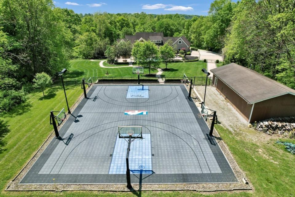 Among the additions former NBA player Kevin Martin made to his Zanesville home was a basketball court.