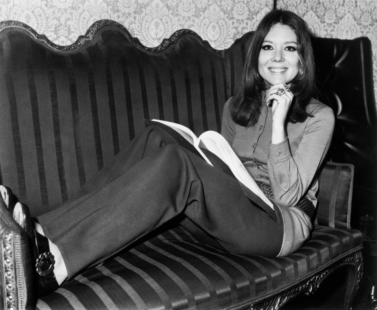 L'actrice britannique Diana Rigg en 1970 - AFP