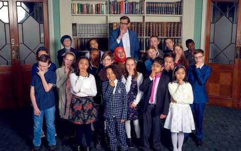 The contestants in C4's Child Genius group  - Credit: Channel 4