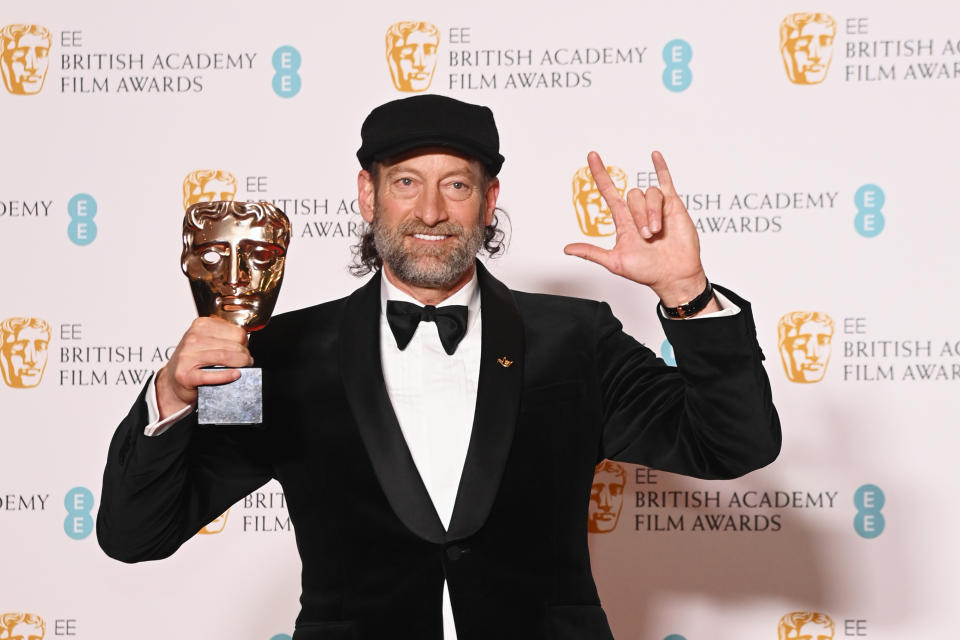 Troy Kotsur has been hoovering up awards wins for his work in 'CODA', including the Bafta for Best Supporting Actor. (Getty)