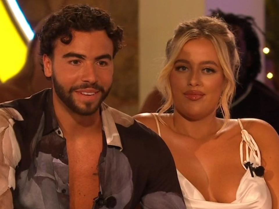 Sammy Root and Jess Harding in the "Love Island 2023" finale