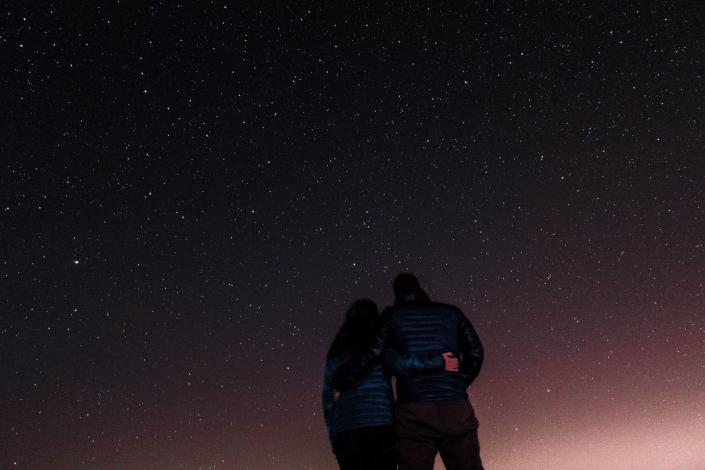 <p>You don't need a telescope to set up a stargazing date. Just head to your own backyard with a warm, outdoor blanket and use a <a href="https://www.countryliving.com/uk/wildlife/countryside/a35211906/stargazing-app/" rel="nofollow noopener" target="_blank" data-ylk="slk:stargazing app;elm:context_link;itc:0" class="link ">stargazing app</a> to help identify constellations in the night sky. </p><p><a class="link " href="https://www.amazon.com/DOWN-UNDER-OUTDOORS-Waterproof-Windproof/dp/B07L71ZLHF/ref=sr_1_3?crid=1I094RHI13IAX&keywords=outdoor+blanket&qid=1640187898&sprefix=outdoor+blanke%2Caps%2C361&sr=8-3&tag=syn-yahoo-20&ascsubtag=%5Bartid%7C10050.g.5119%5Bsrc%7Cyahoo-us" rel="nofollow noopener" target="_blank" data-ylk="slk:Shop Now;elm:context_link;itc:0">Shop Now</a></p>
