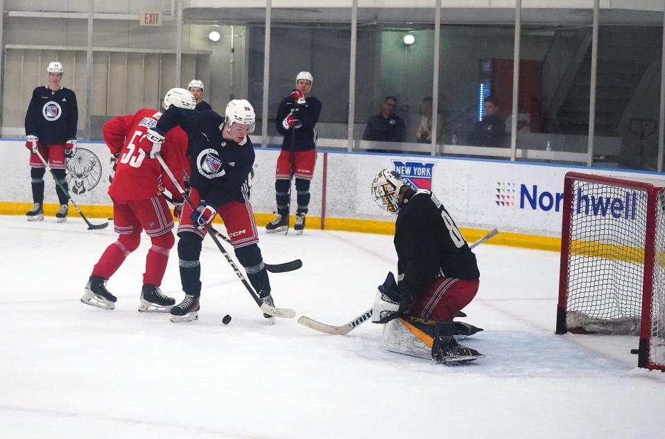 The New York Rangers development camp at Madison Square Garden Training Center in Tarrytown on Wednesday, Jul 3, 2024.