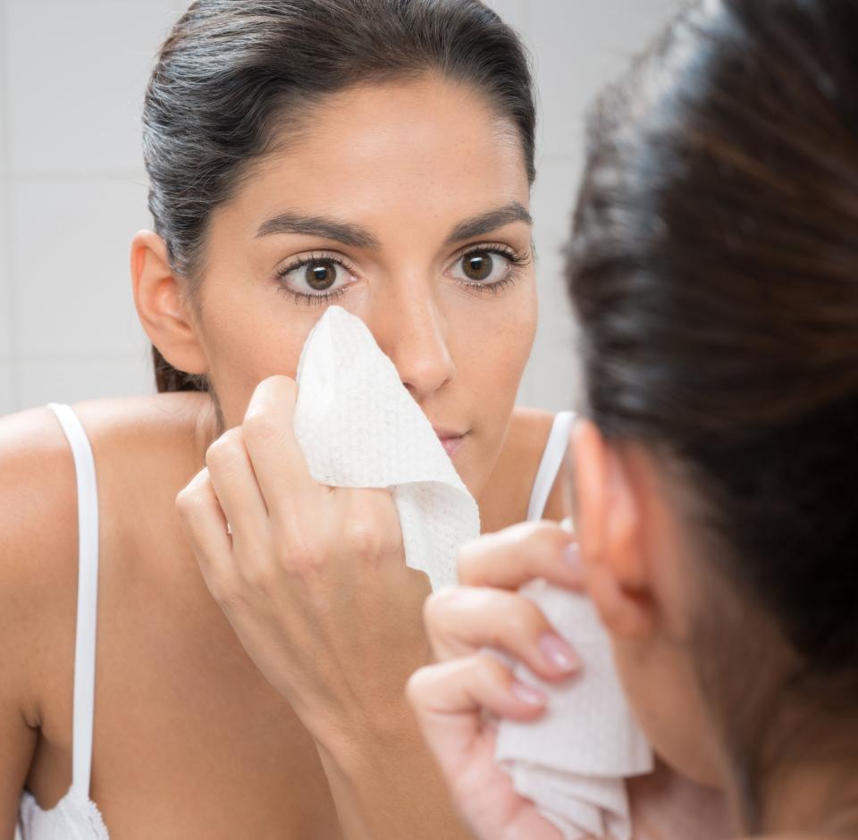 You should cleanse your face again after you use makeup wipes, advised dermatologist Nada Elbuluk. (Photo: 4FR via Getty Images)
