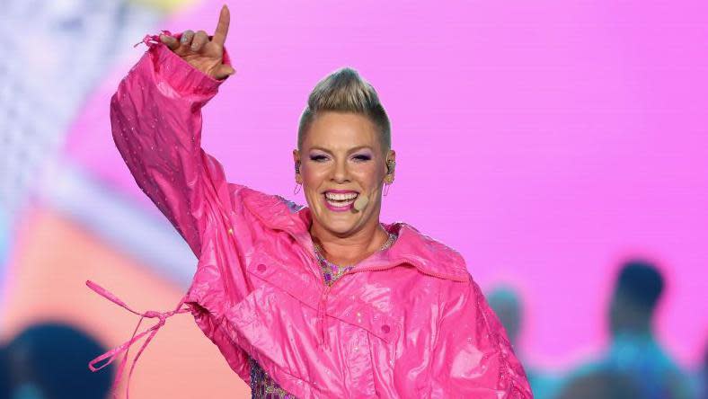 Pink performing