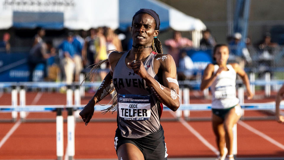 CeCe Telfer (pictured) running during the NCAA.