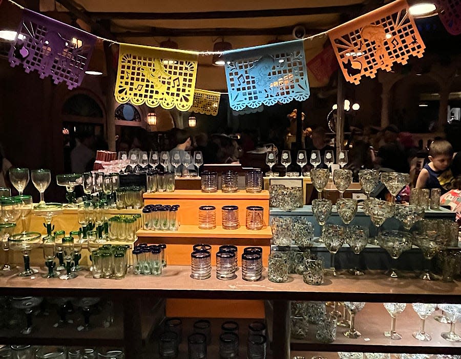 glassware in marketplace San Angel Inn Restaurante in Disney World