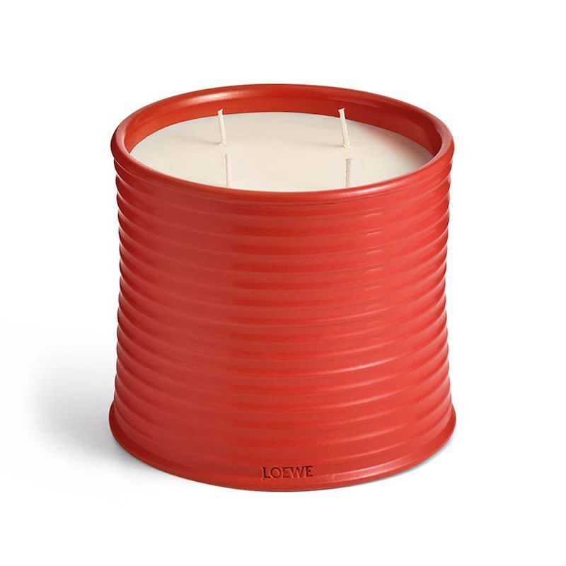 <p><a href="https://go.redirectingat.com?id=74968X1596630&url=https%3A%2F%2Fwww.loewe.com%2Fusa%2Fen%2Fwomen%2Fhome%2Fscented-candles%2Ftomato-leaves-candle%2FP000250X19-7100.html&sref=https%3A%2F%2F" rel="nofollow noopener" target="_blank" data-ylk="slk:Shop Now;elm:context_link;itc:0;sec:content-canvas" class="link ">Shop Now</a></p><p>Small Tomato Leaves Candle</p><p>$110.00</p><p>loewe.com</p><span class="copyright">Loewe</span>