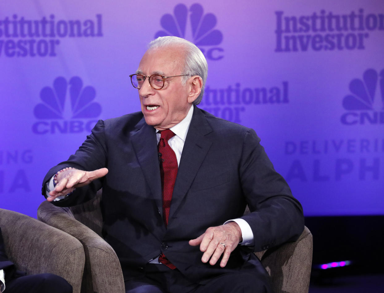 DELIVERING ALPHA -- Nelson Peltz, Trian Fund Management, L.P. Chief Executive Officer and Founding Partner, speaks at the CNBC Institutional Investor Delivering Alpha conference September 19th in New York City -- (Photo by: Heidi Gutman/CNBC/NBCU Photo Bank/NBCUniversal via Getty Images)