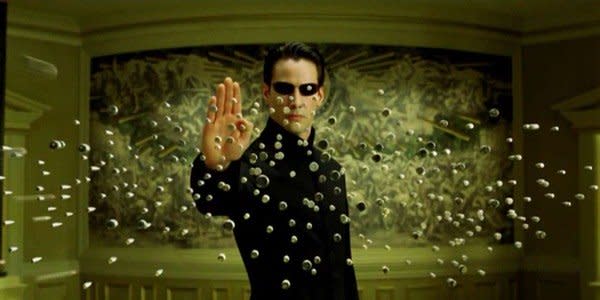 Keanu Reeves in The Matrix (Credit: Warner Bros)