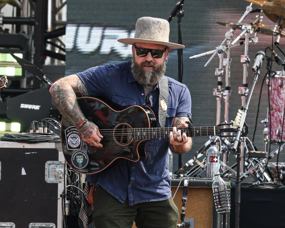 Zac Brown Band kicked off the second day of racing for Hy-Vee IndyCar Race Weekend at the Iowa Speedway on Sunday, July 23, 2023.