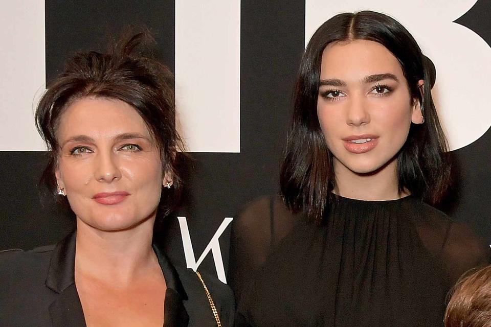 <p>David M. Benett/Dave Benett/Getty Images</p> Dua Lipa with her mom Anesa