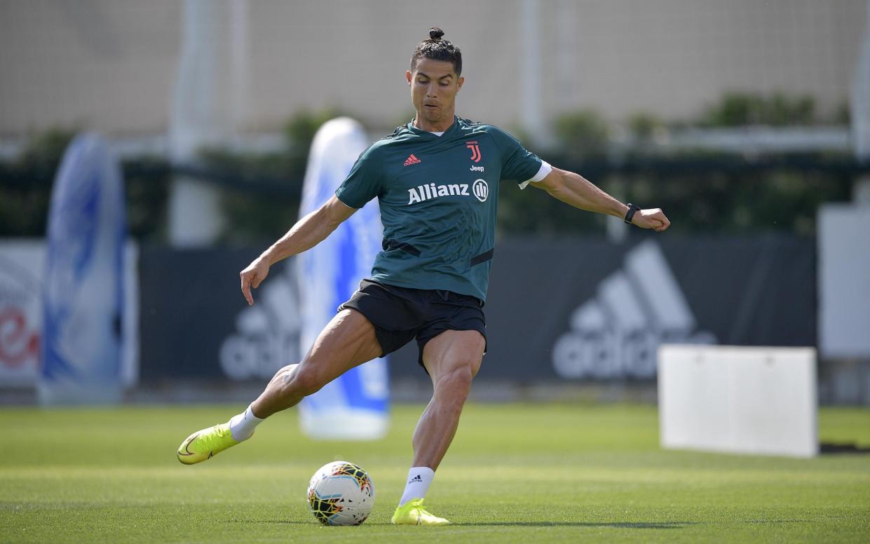 Cristiano Ronaldo in training - Daniele Badolato - Juventus FC/Juventus FC via Getty Images