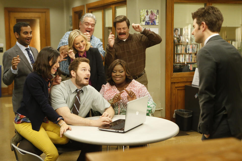 The cast of "Parks and Recreation" (Photo: Jordin Althaus/NBC)