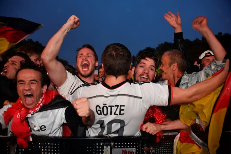 Germany supporters in Berlin were in ecstasy after their team salvaged their World Cup chances