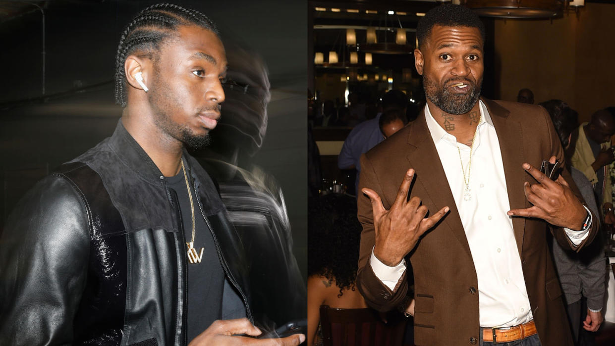 Andrew Wiggins and Stephen Jackson is the NBA beef you didn’t know you needed. (Getty Images)