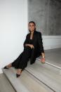 <p>Ariana DeBose wore chic black tailoring to host a pre-Oscars dinner in partnership with Omega. </p>