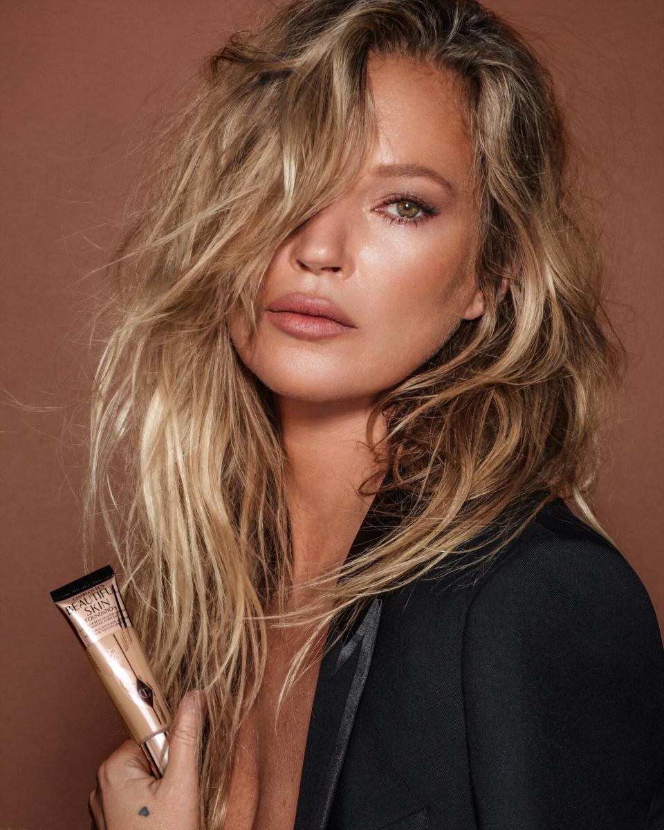 Kate Moss joins Phoebe Dynevor and Jourdan Dunn as the celeb faces of Charlotte Tilbury's new Beautiful Skin Foundation