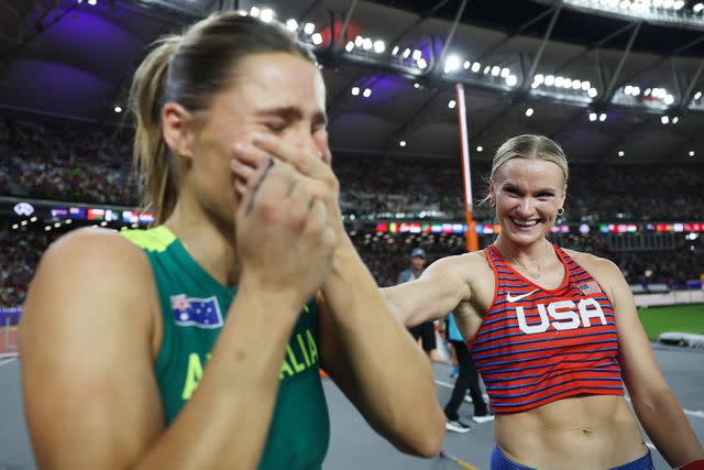 Pole vault pair agree to share gold medal at World Championships: 'Did we  just become best friends?!