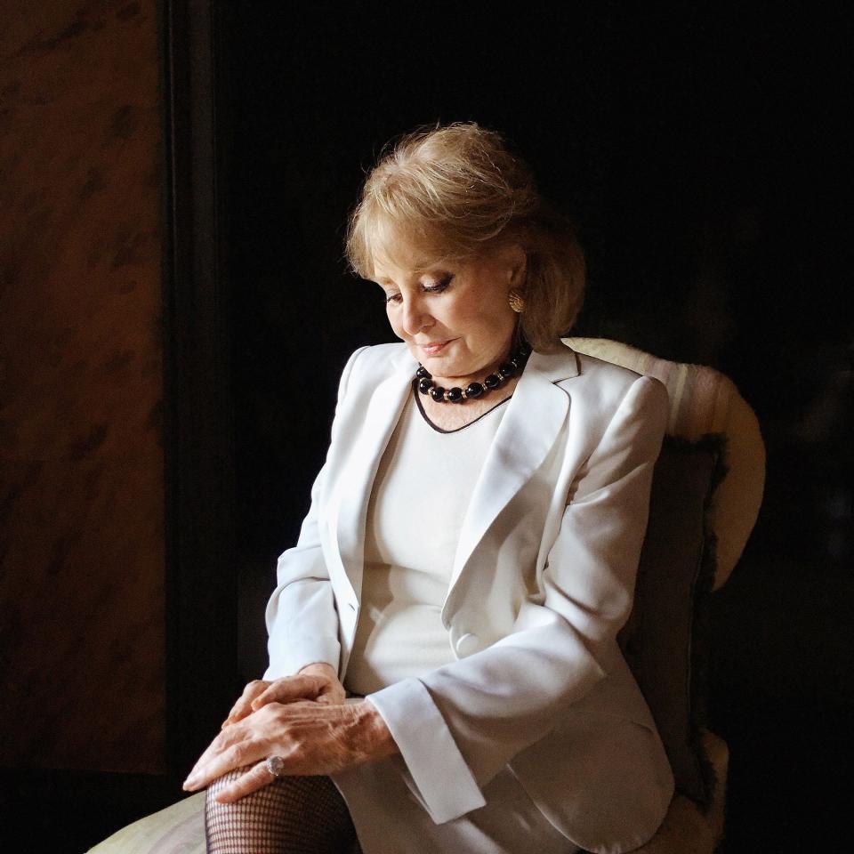 Portrait of Barbara Walters, photographed at her home in New York City’s Upper East Side, September 14, 2016.