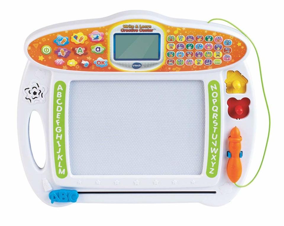 VTech Write & Learn Creative Center is an interactive toy that can help teach your little kids how to write. (Photo: Amazon)