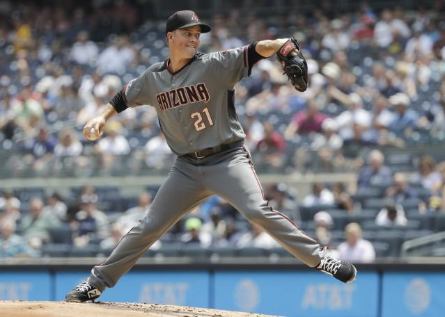 Greinke gets his first career strikeout 