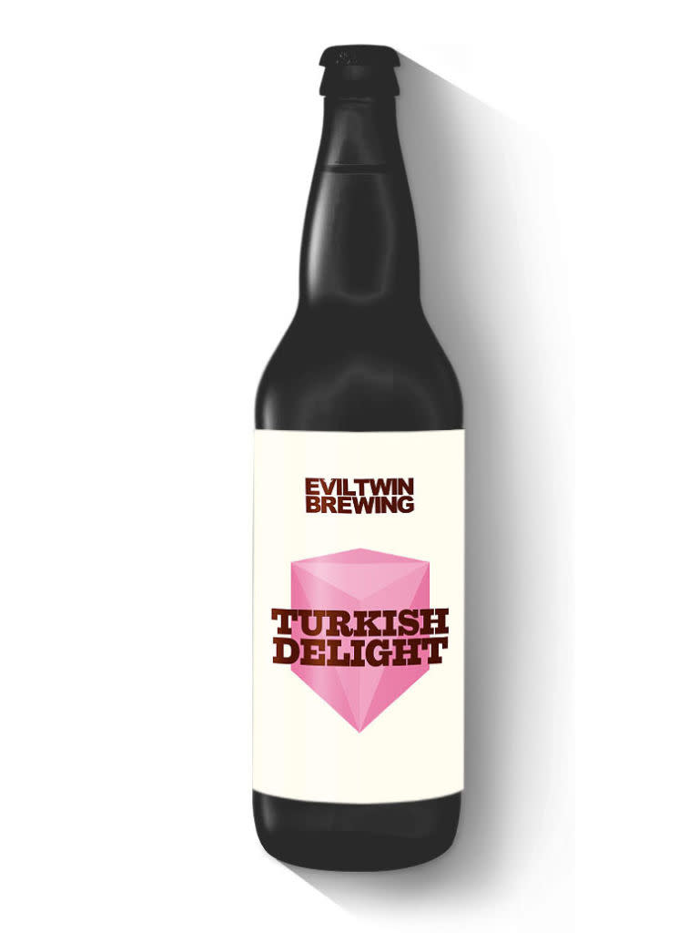 <p><strong>The Brew: </strong>Turkish Delight</p><p><strong>The Brewery:</strong> Evil Twin Brewing</p><p><strong>The Flavors: </strong>"Cardamom, coffee, and Arabian nights." </p><p><a rel="nofollow noopener" href="http://eviltwin.dk/" target="_blank" data-ylk="slk:eviltwin.dk;elm:context_link;itc:0;sec:content-canvas" class="link "><u>eviltwin.dk</u></a>. </p>