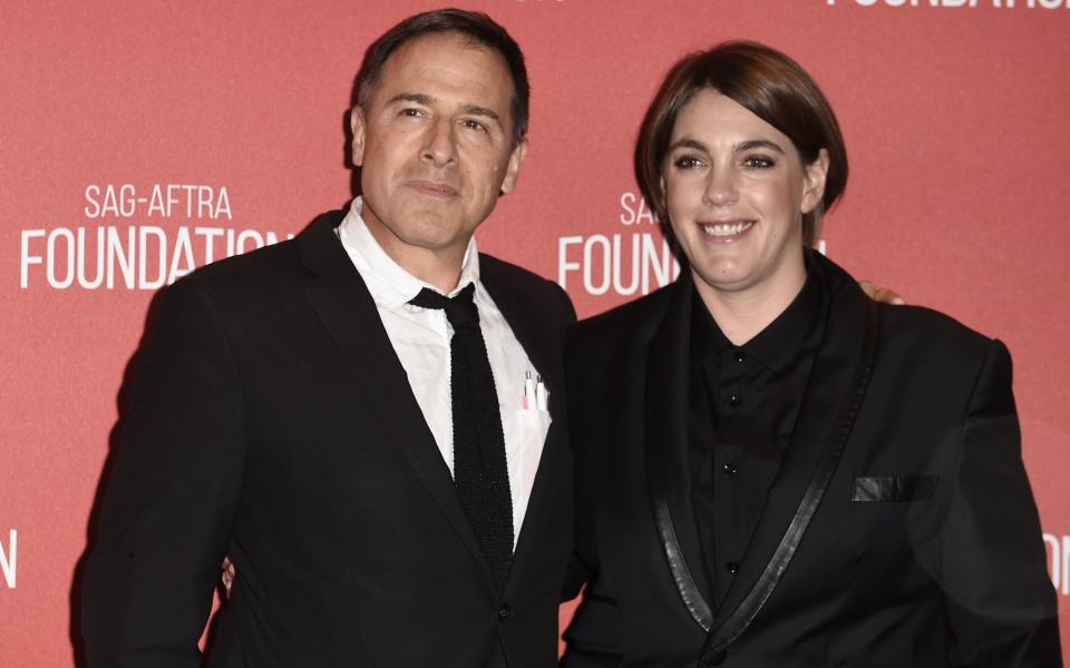 Director David O Russell and Megan Ellison