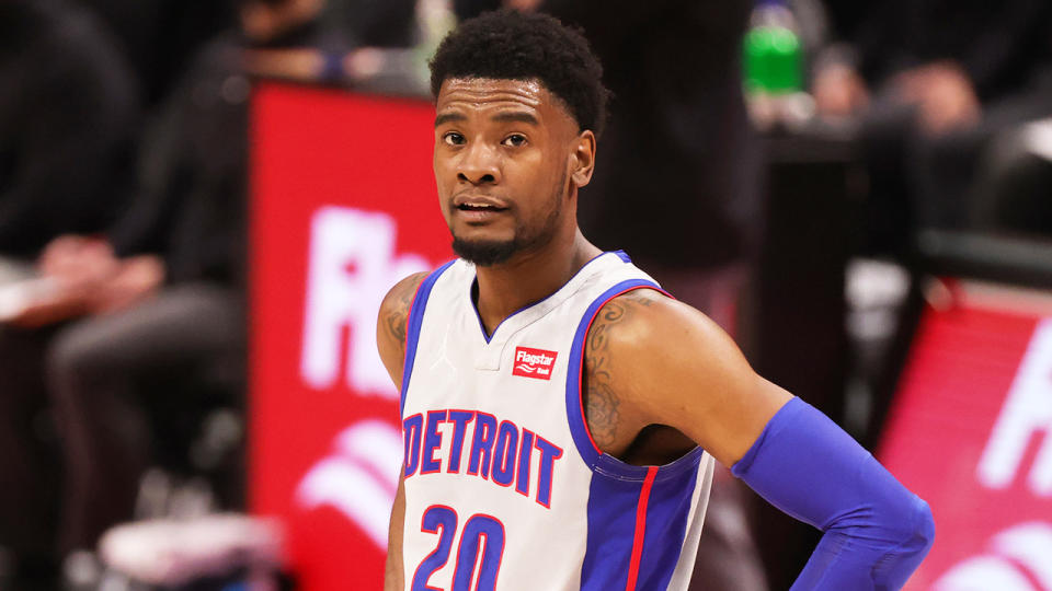 Josh Jackson (pictured) looking on during an NBA game.