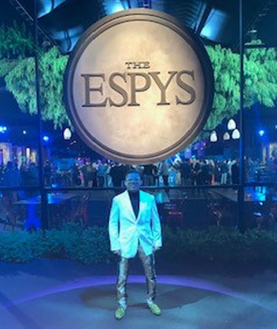 Coach Eric Albarracin at The ESPYS.