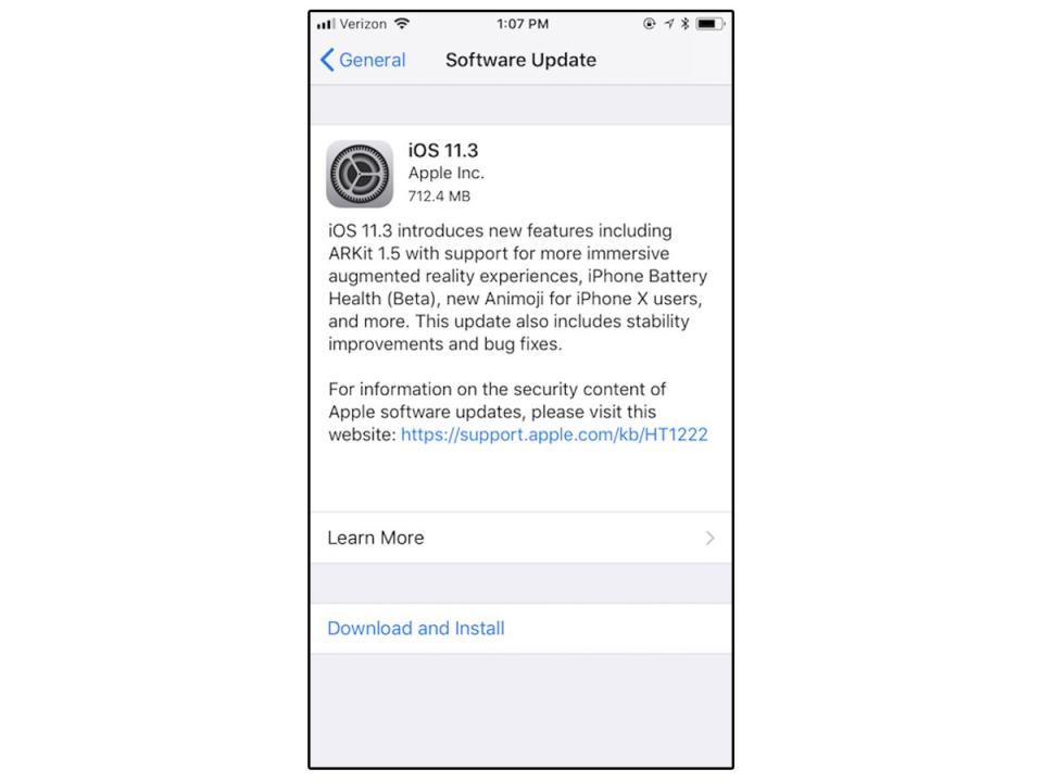 iOS 11.3