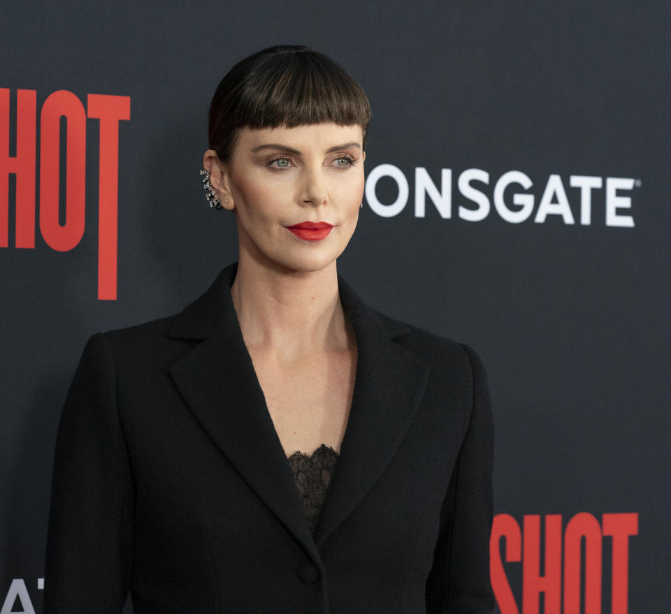 AMC LINCOLN SQUARE THEATER, NEW YORK, UNITED STATES - 2019/04/30: Charlize Theron attends premiere of Long Shot at AMC Lincoln Center Theater. (Photo by Lev Radin/Pacific Press/LightRocket via Getty Images)