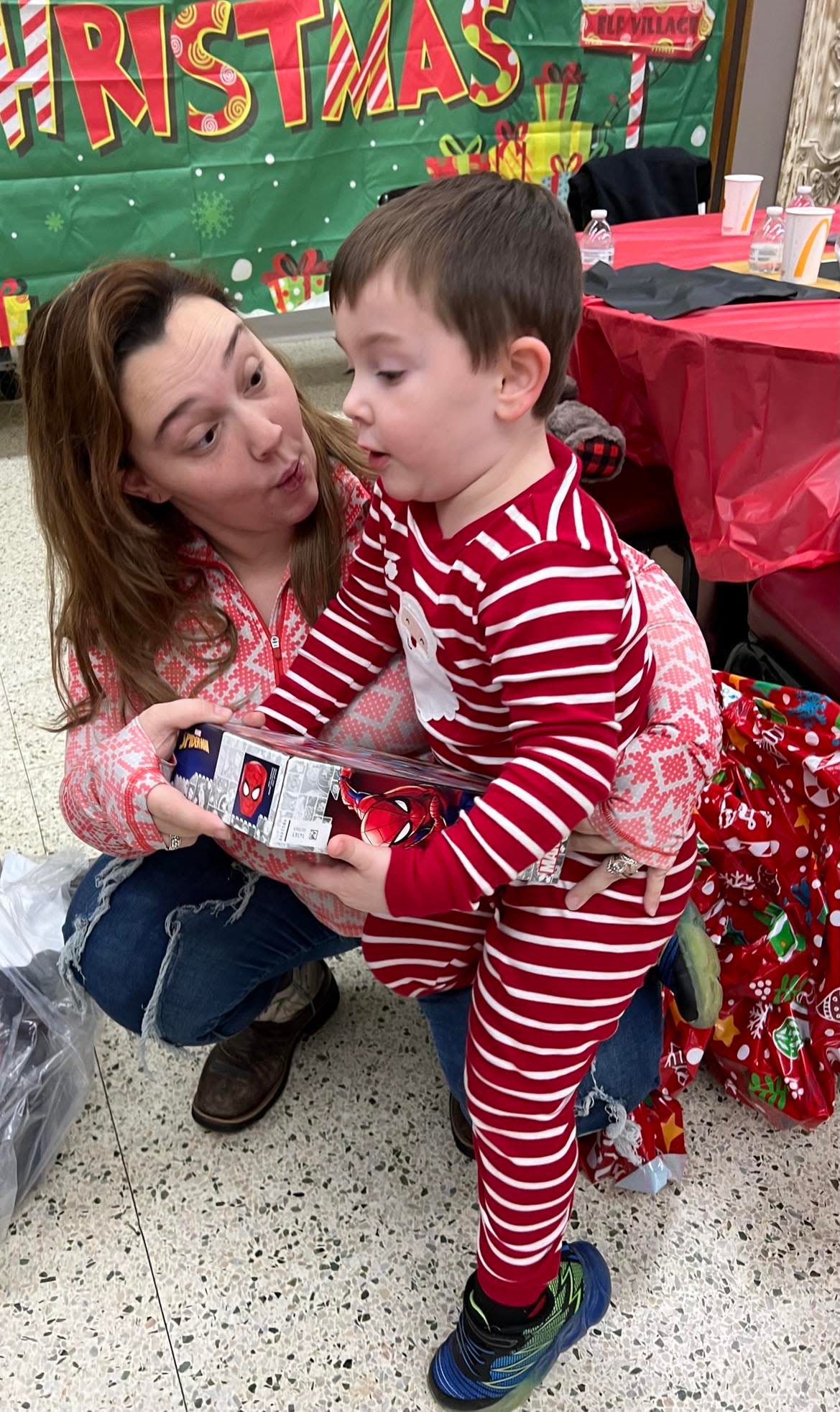 Shop with the Sheriff was at St. George Romanian Byzantine Catholic Cathedral on Saturday. The Stark County Sheriff's Office, with the support of the Sheriff's Office Wives Committee, provided Christmas gifts and clothes for 35 children.