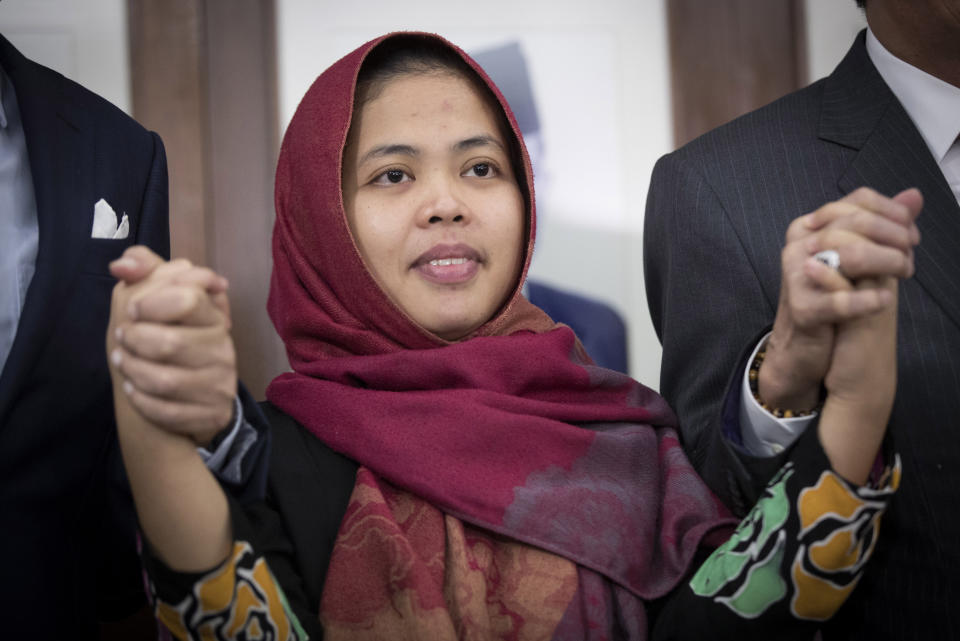 Ein Gericht in Malaysia entschied, dass das Verfahren gegen die 27-jährige Indonesierin Siti Aisyah eingestellt wird. (Bild: AP Images)