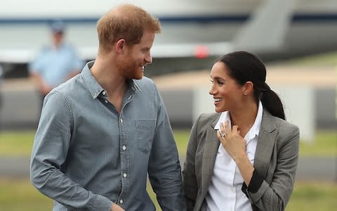Harry and Meghan in Australia, October 2018 - Credit: Getty