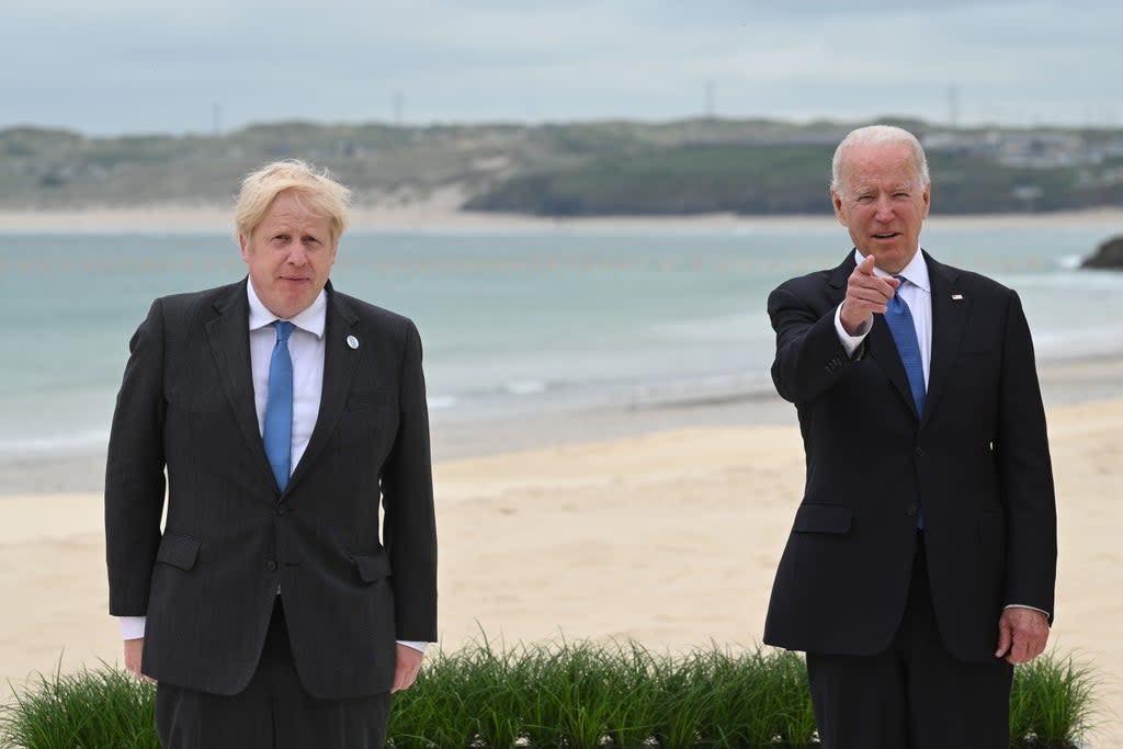 Prime Minister Boris Johnson (left) with US President Joe Biden seen here at the G7 summit in Cornwall, have talked about Afghanistan (PA) (PA Wire)