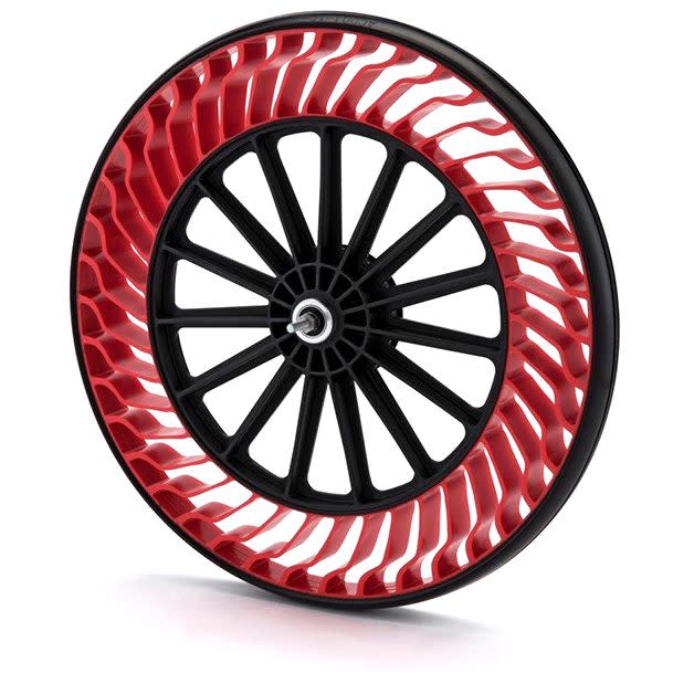 Airless bike tyre  - Credit: Bridgestone