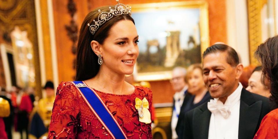 king charles iii and camilla, queen consort host a reception for members of the diplomatic corps