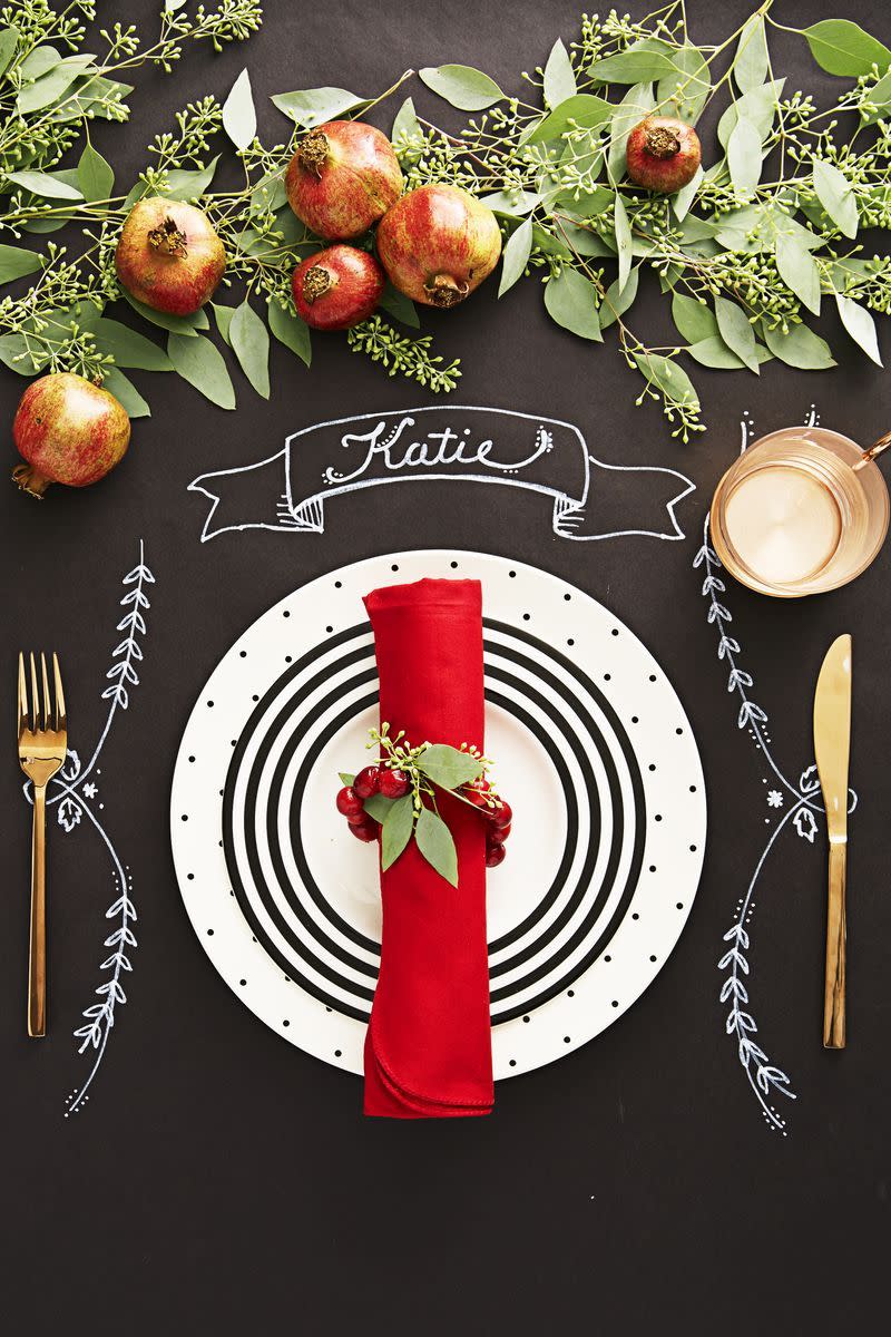 Festive Chalkboard Nametags