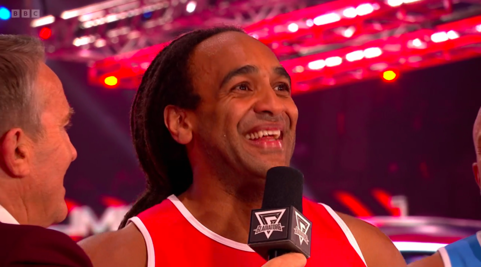 Wesley is a Gladiators 2024 finalist. (BBC One)