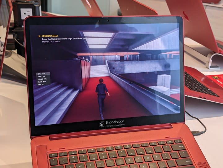 Gaming on a laptop with the Snapdragon X Elite chip