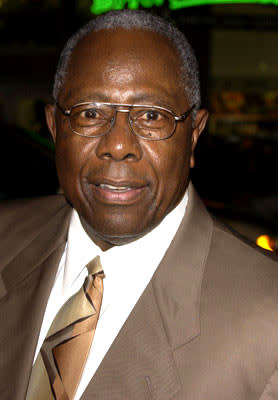 Hank Aaron at the Hollywood premiere of Paramount Pictures' Coach Carter