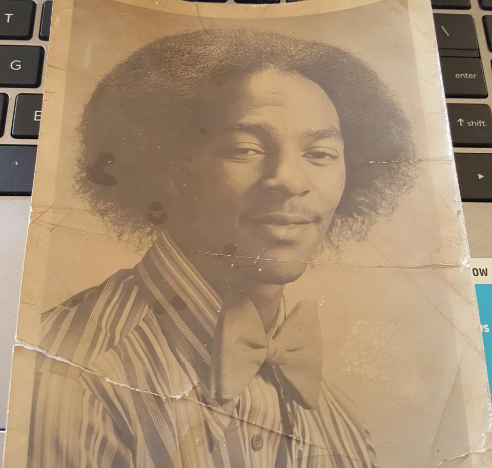 This is a photo Pete McDaniel saved when he was first introduced to readers in 1974 when he started at the Asheville Citizen Times.